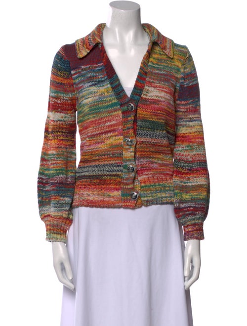 Veronica Beard Printed V-Neck Blouse