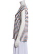 Veronica Beard Linen Striped T-Shirt