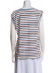 Veronica Beard Linen Striped T-Shirt
