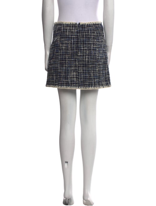 Veronica Beard Plaid Print Mini Skirt