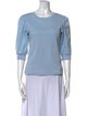 Veronica Beard Bateau Neckline Three-Quarter Sleeve T-Shirt
