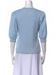Veronica Beard Bateau Neckline Three-Quarter Sleeve T-Shirt