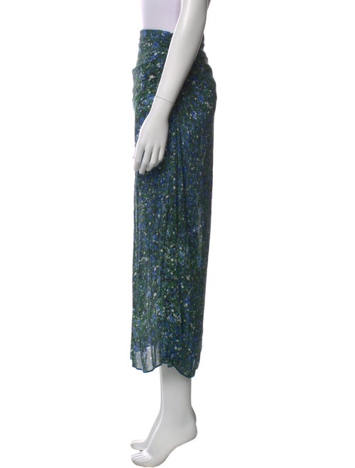 Veronica Beard Floral Print Midi Length Skirt