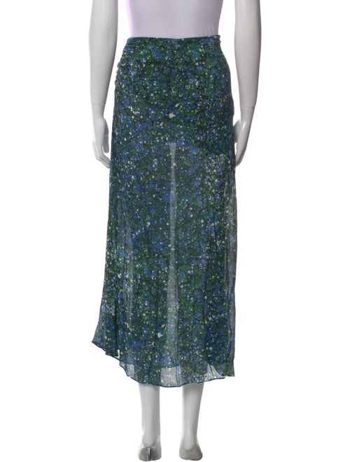 Veronica Beard Floral Print Midi Length Skirt