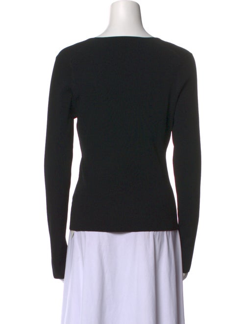 Veronica Beard Square Neckline Long Sleeve Top