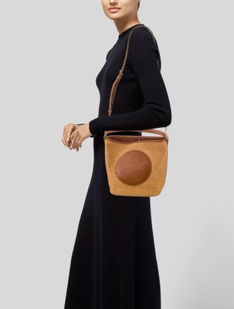 Veronica Beard Raffia Top Handle Bag