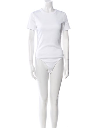 Veronica Beard Crew Neck Short Sleeve Bodysuit