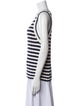 Veronica Beard Striped Scoop Neck Top