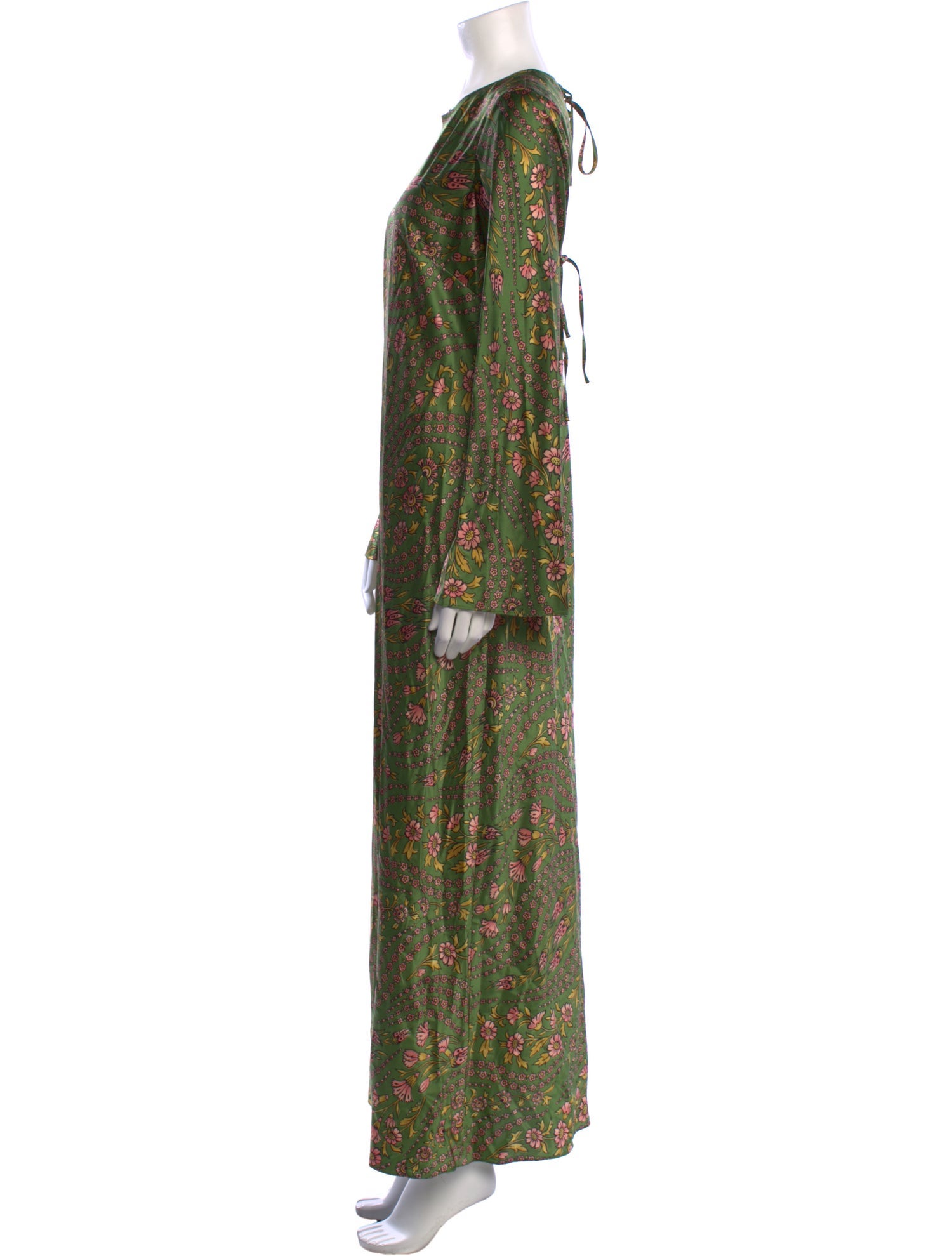 Veronica Beard Floral Print Long Dress