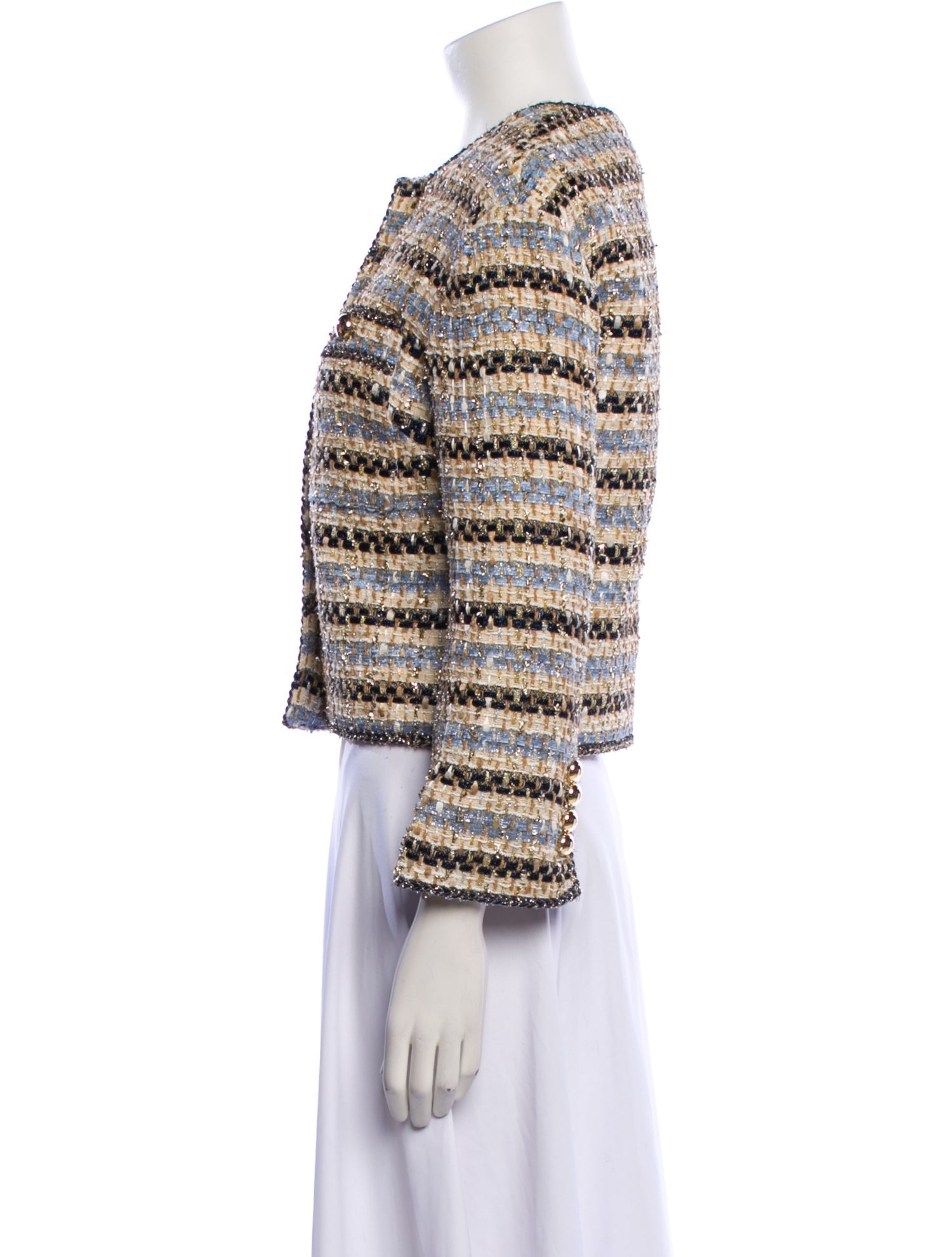 Veronica Beard Striped Evening Jacket