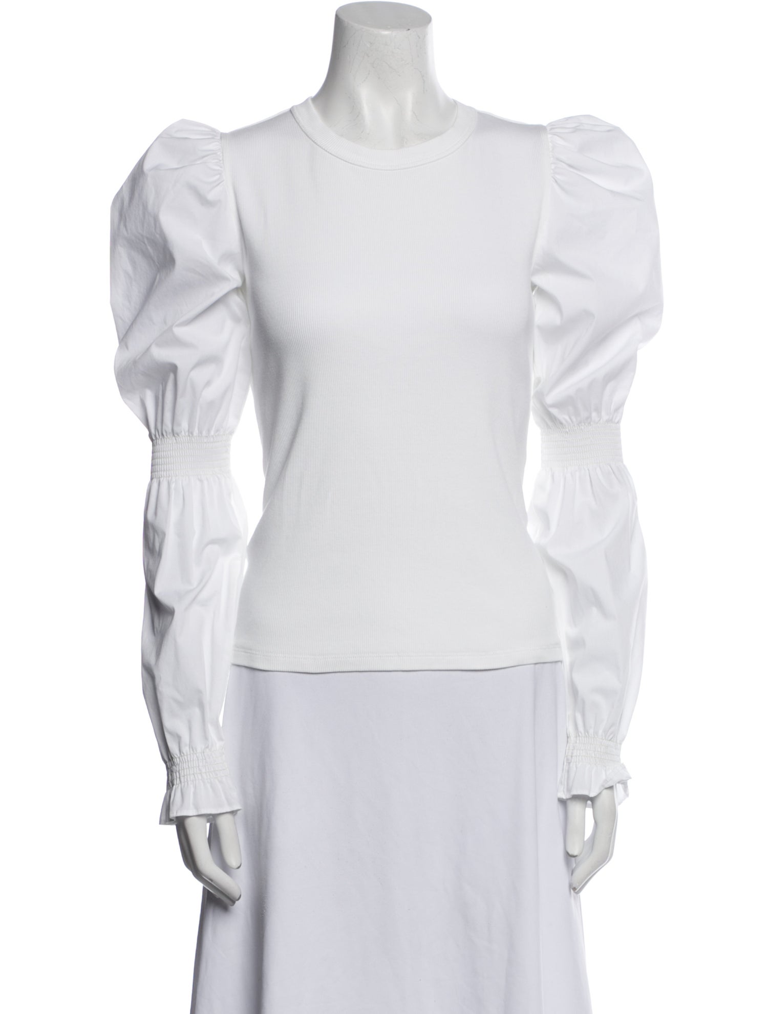 Veronica Beard Crew Neck Long Sleeve Top