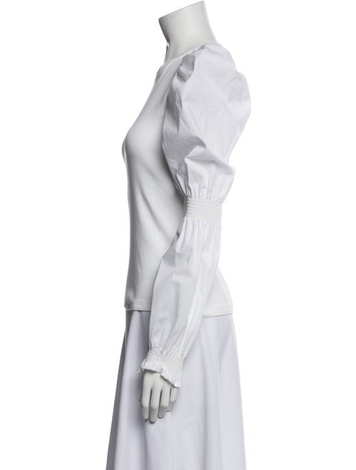 Veronica Beard Crew Neck Long Sleeve Top