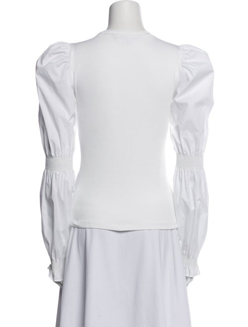 Veronica Beard Crew Neck Long Sleeve Top