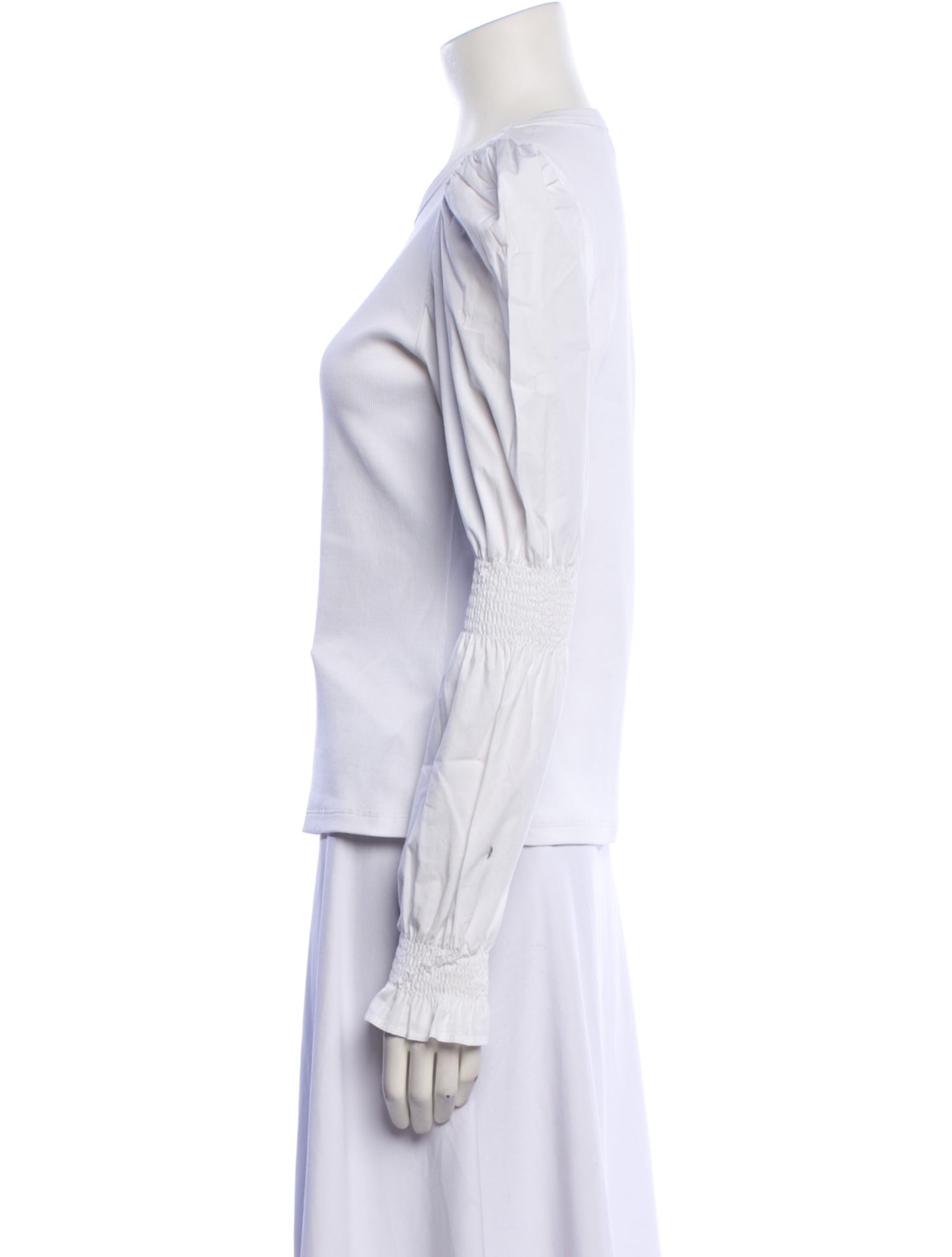 Veronica Beard Crew Neck Long Sleeve T-Shirt