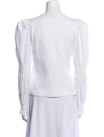 Veronica Beard Crew Neck Long Sleeve T-Shirt