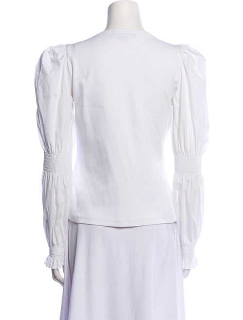 Veronica Beard Crew Neck Long Sleeve T-Shirt