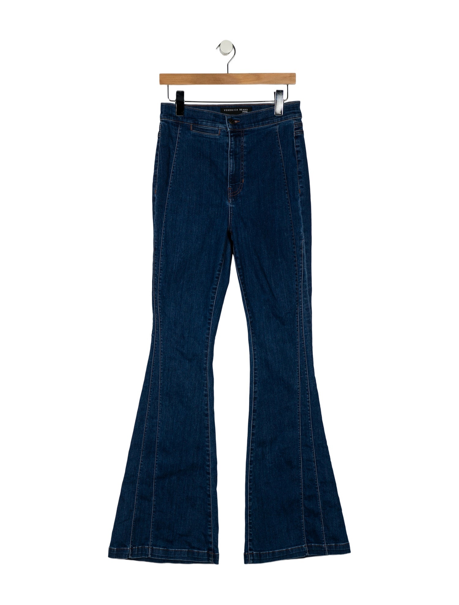 Veronica Beard High-Rise Wide Leg Jeans