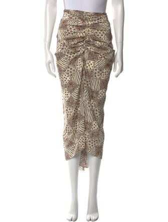 Veronica Beard Silk Midi Length Skirt