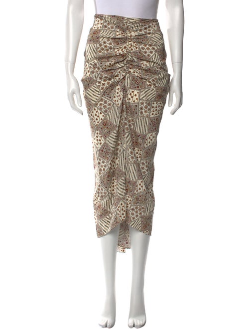 Veronica Beard Silk Midi Length Skirt