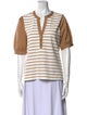 Veronica Beard Striped V-Neck Tunic