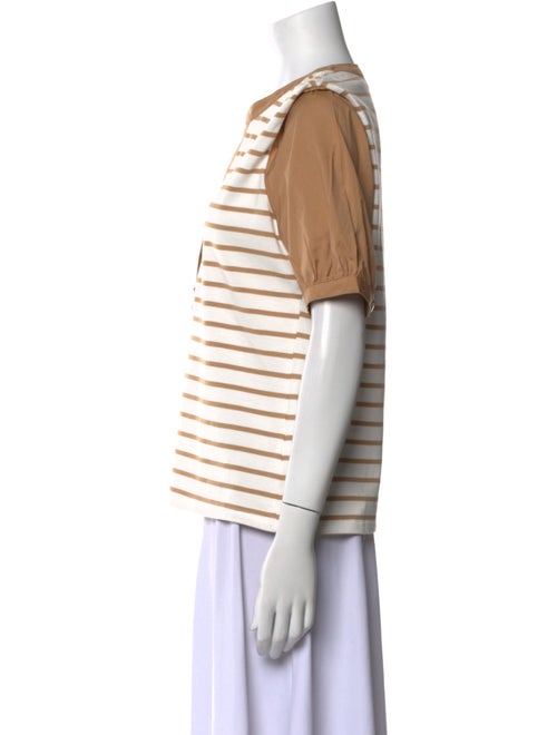 Veronica Beard Striped V-Neck Tunic