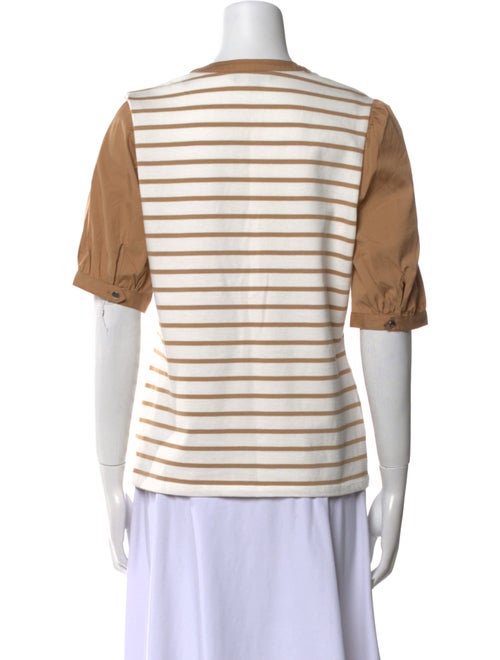 Veronica Beard Striped V-Neck Tunic