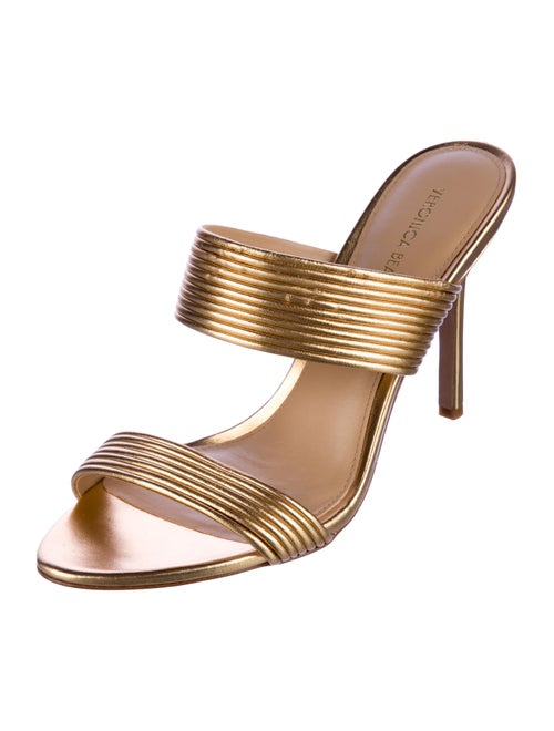 Veronica Beard Leather Printed Slides