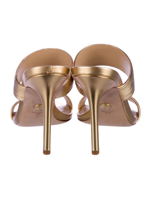 Veronica Beard Leather Printed Slides