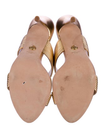 Veronica Beard Leather Printed Slides