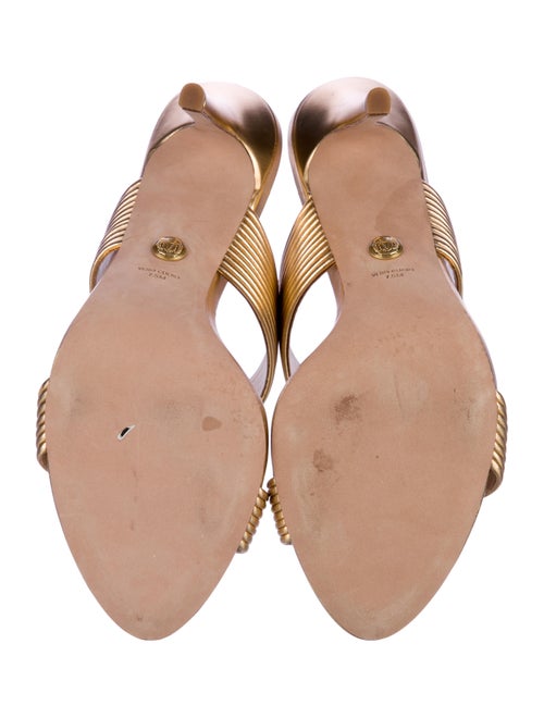 Veronica Beard Leather Printed Slides