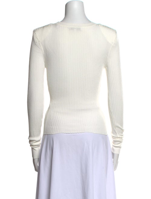 Veronica Beard Crew Neck Long Sleeve Top