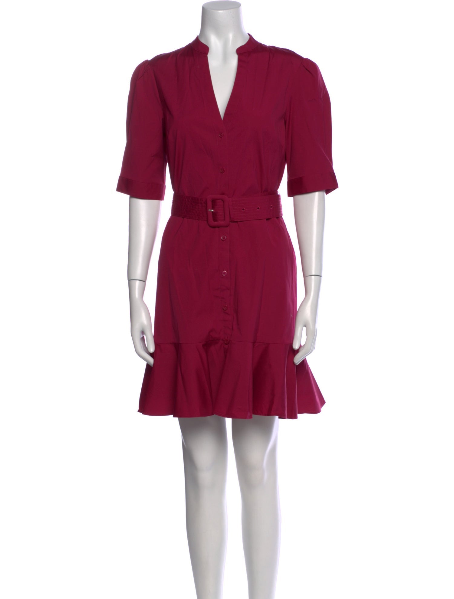 Veronica Beard V-Neck Mini Dress