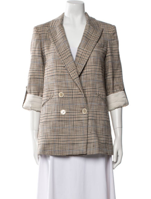 Veronica Beard Plaid Print Blazer