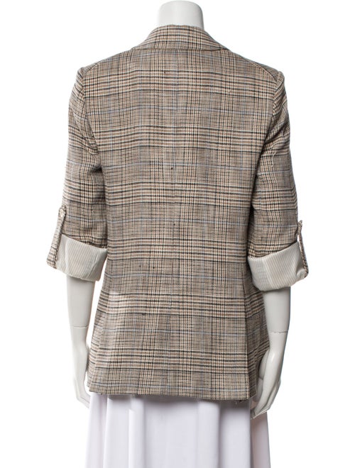 Veronica Beard Plaid Print Blazer