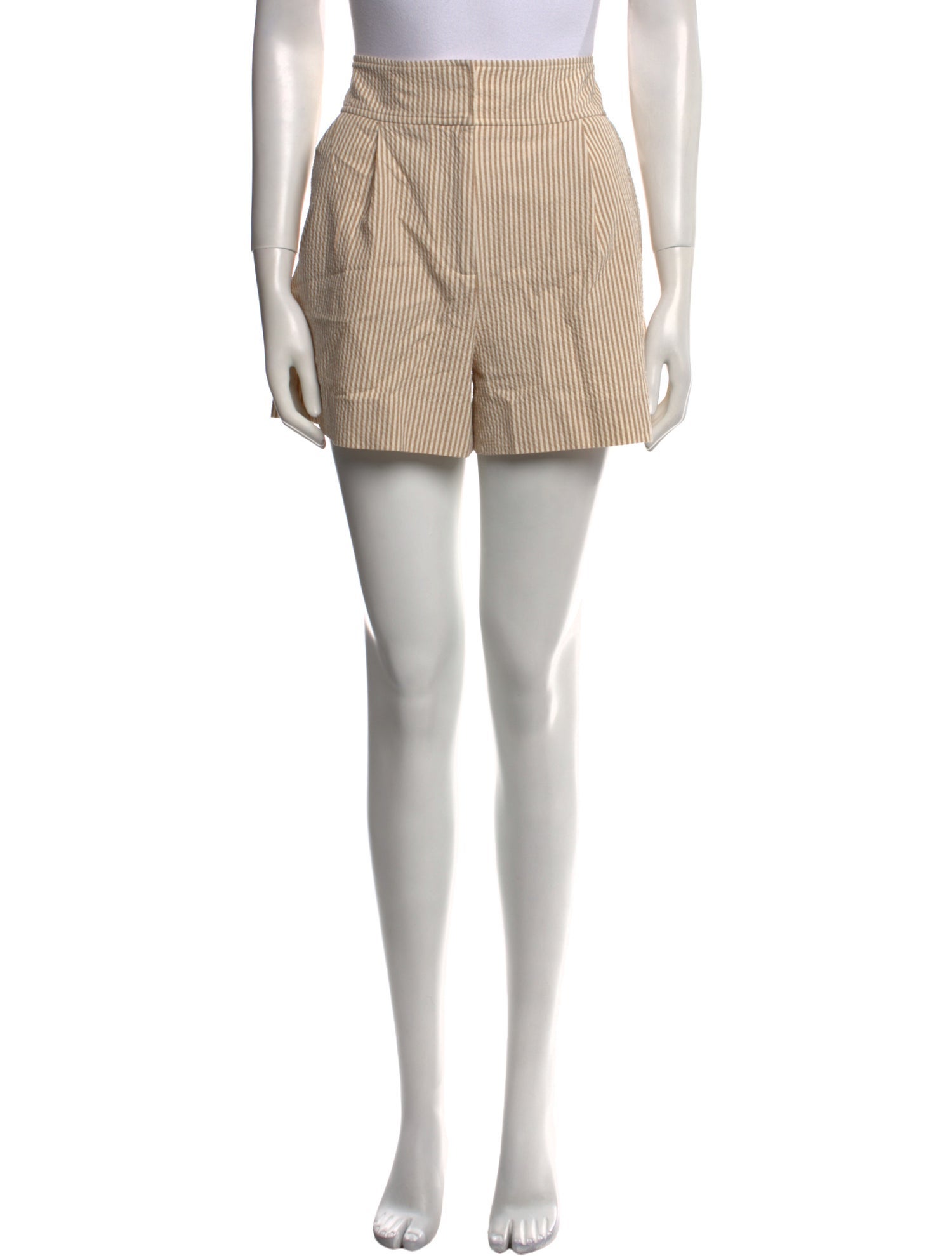 Veronica Beard Striped Mini Shorts