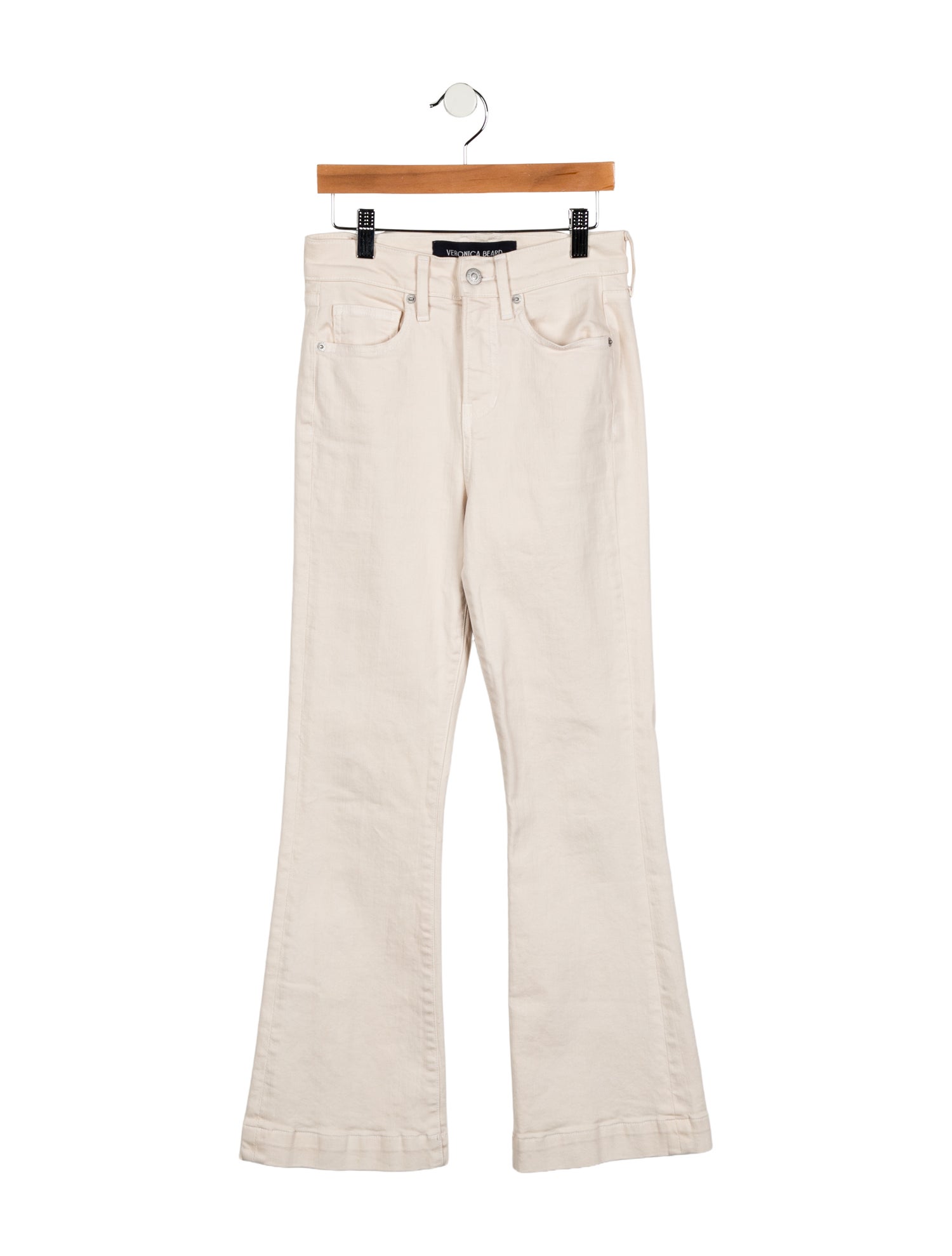 Veronica Beard Mid-Rise Straight Leg Jeans