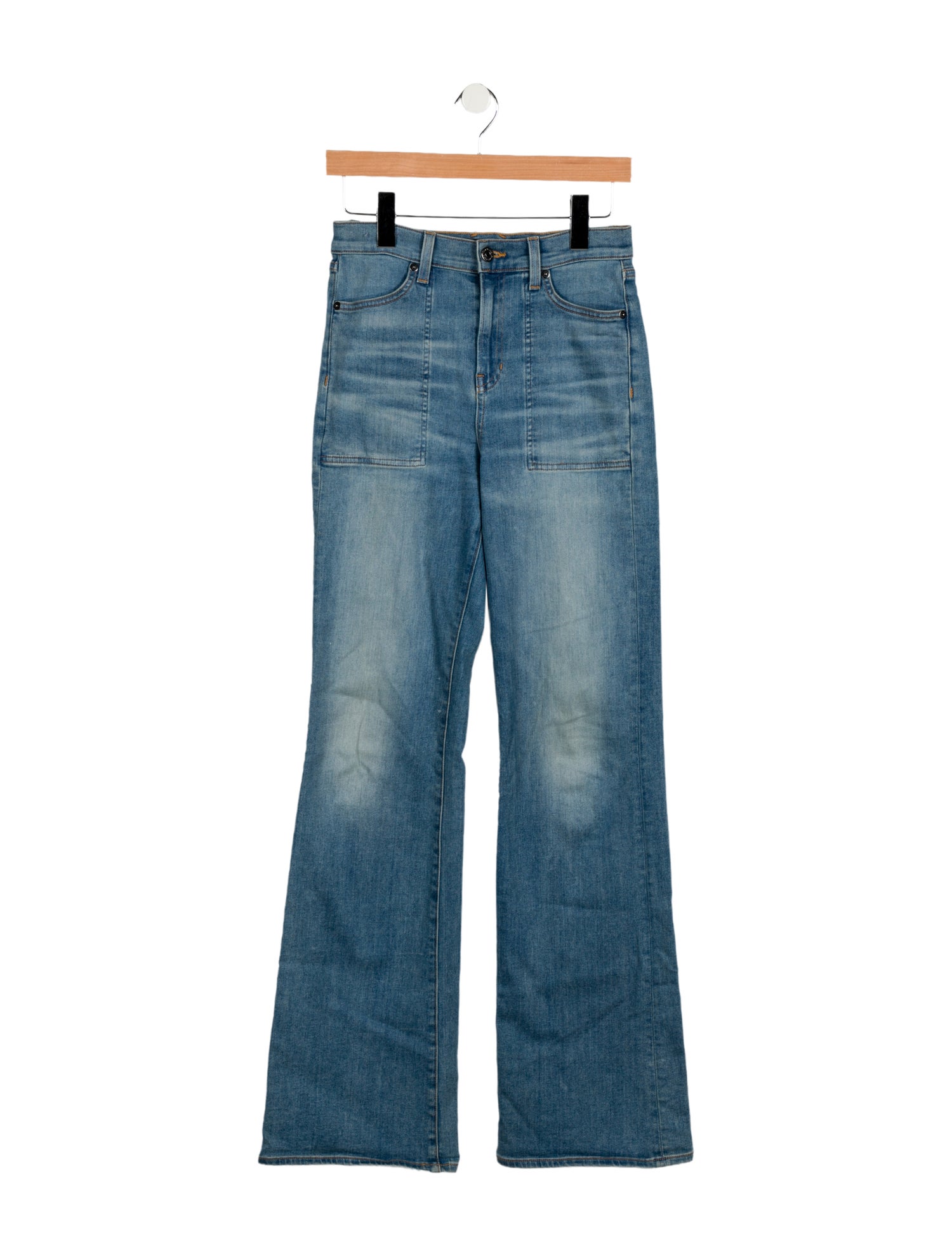 Veronica Beard High-Rise Wide Leg Jeans
