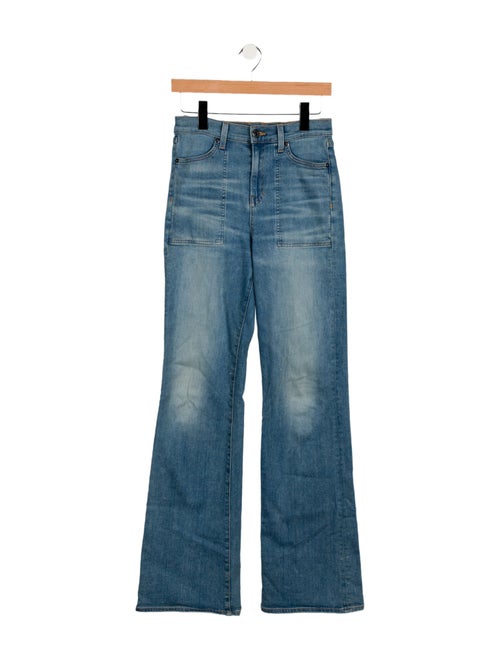 Veronica Beard High-Rise Wide Leg Jeans