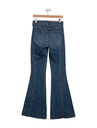 Veronica Beard Mid-Rise Wide Leg Jeans