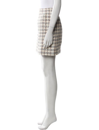 Veronica Beard Tweed Pattern Mini Skirt