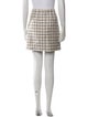 Veronica Beard Tweed Pattern Mini Skirt