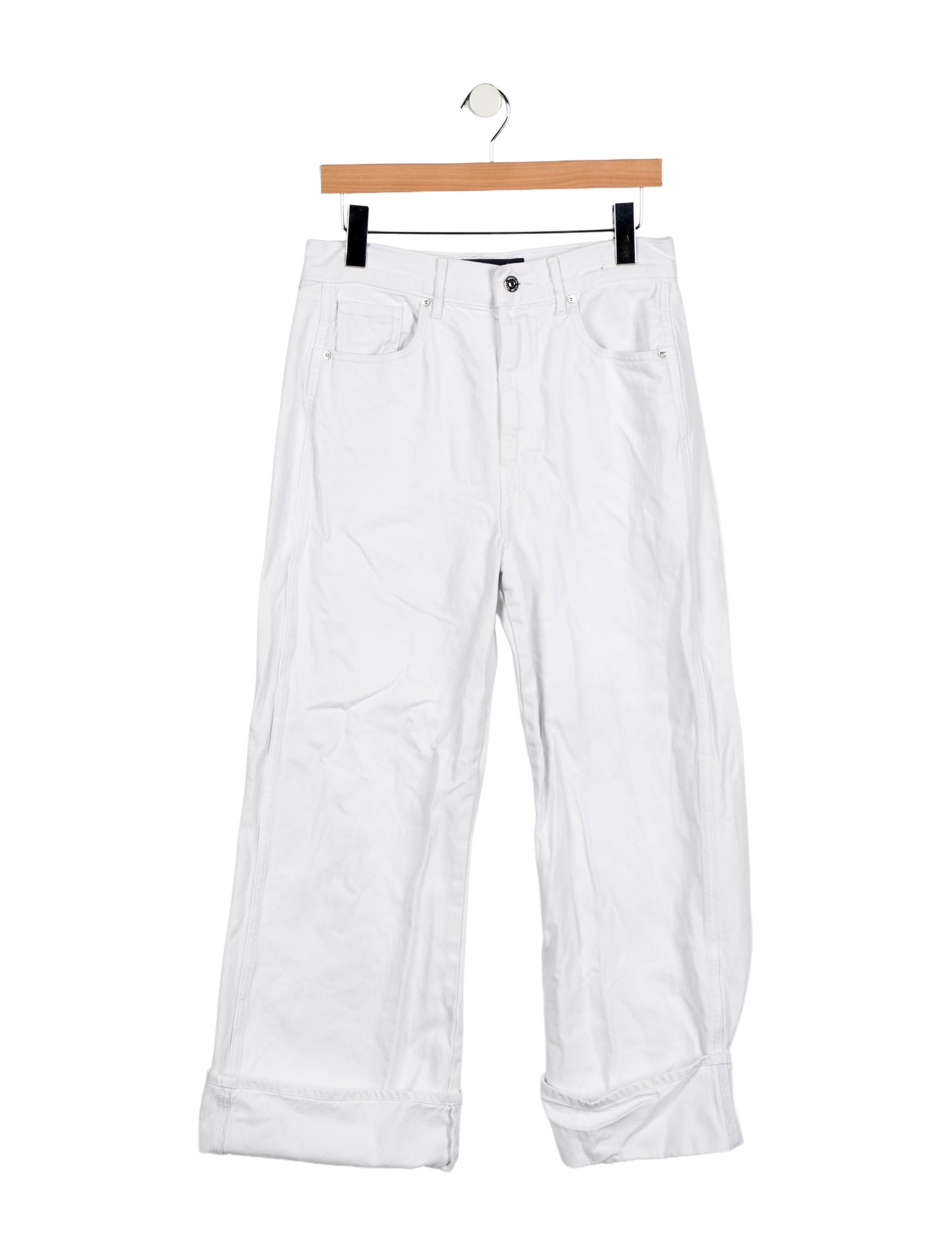 Veronica Beard Mid-Rise Wide Leg Jeans