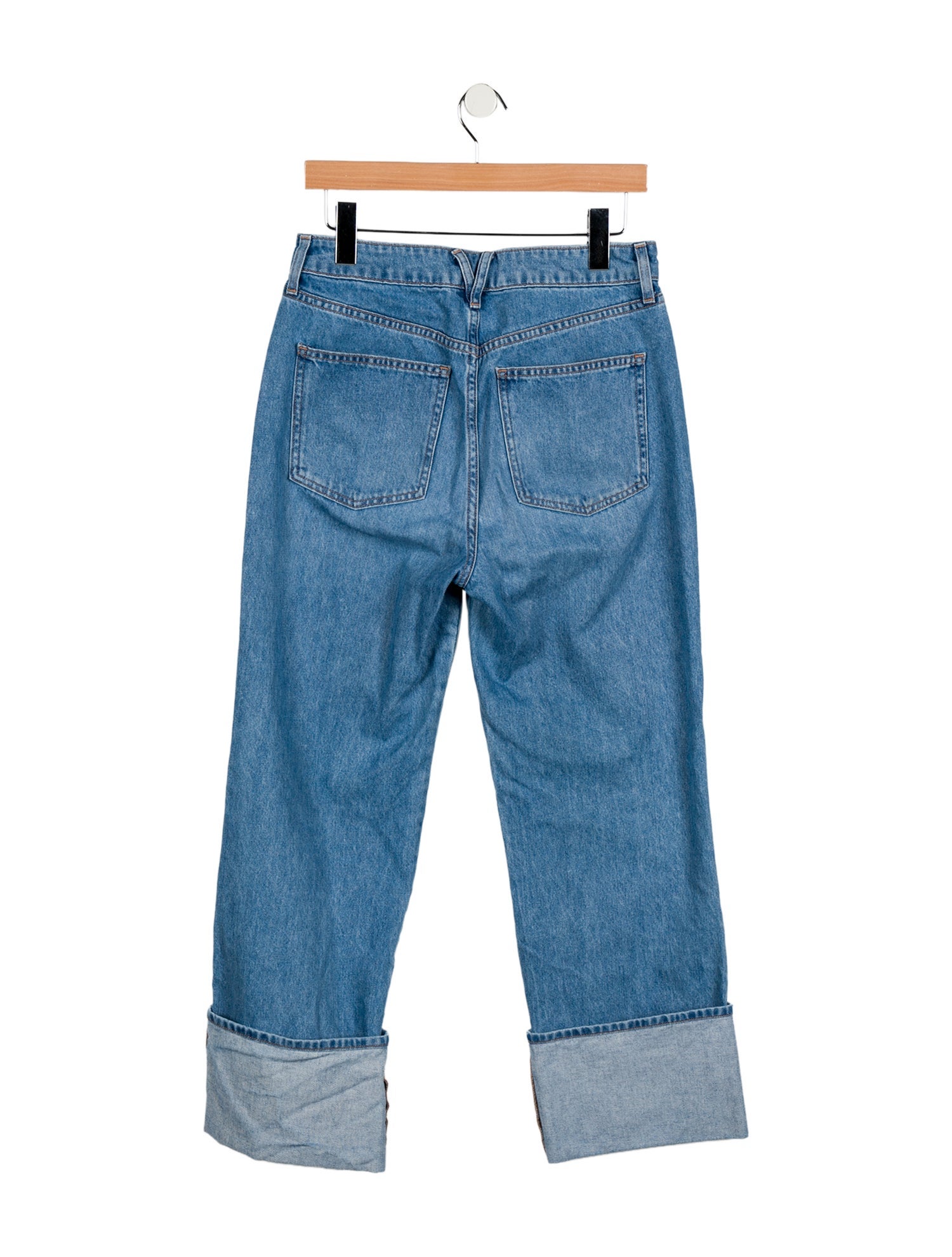 Veronica Beard Mid-Rise Wide Leg Jeans