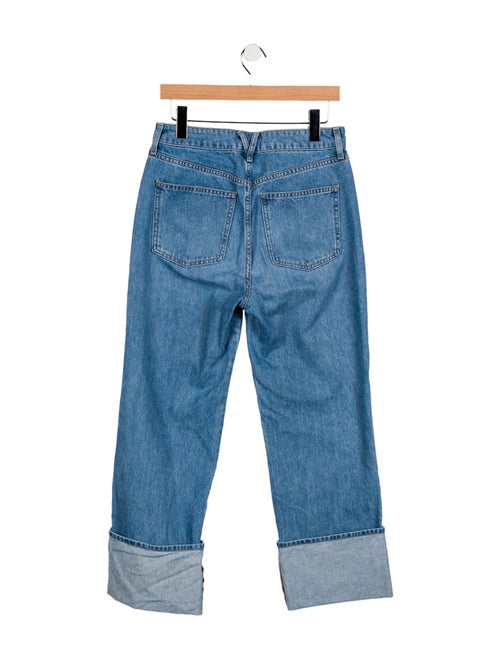 Veronica Beard Mid-Rise Wide Leg Jeans
