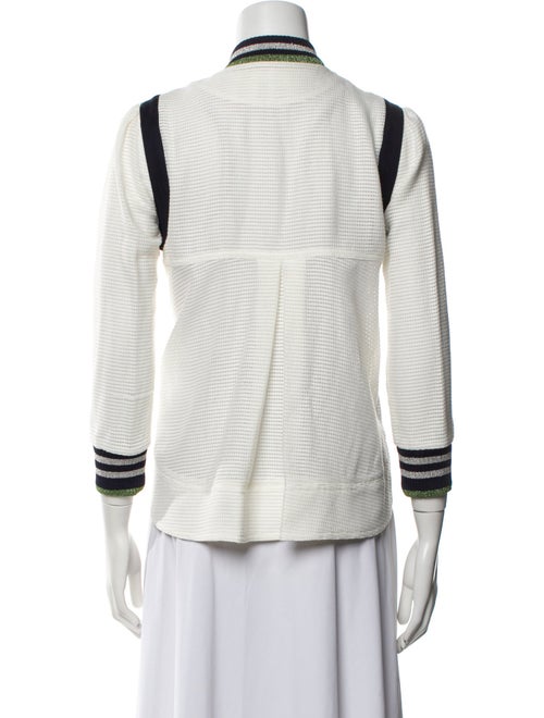 Veronica Beard Striped Bomber Jacket