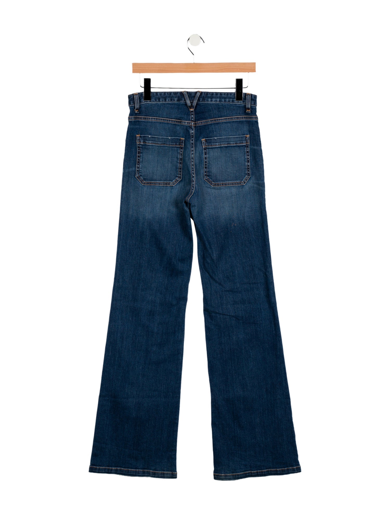 Veronica Beard Mid-Rise Wide Leg Jeans