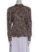 Veronica Beard Silk Floral Print Blouse