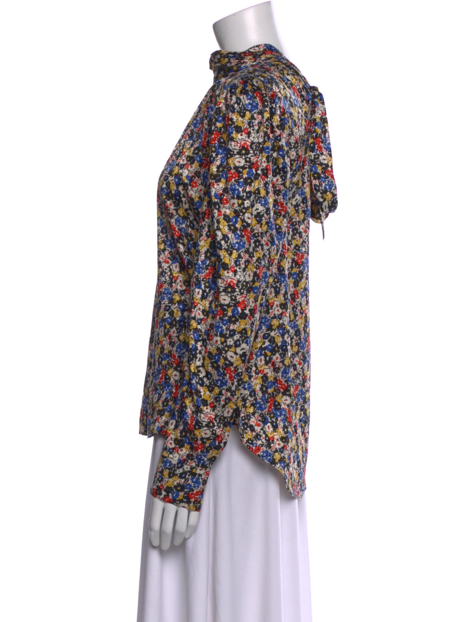 Veronica Beard Silk Floral Print Blouse