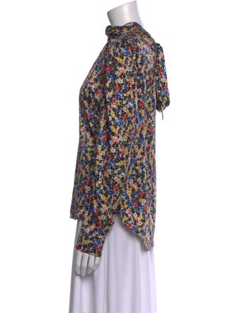 Veronica Beard Silk Floral Print Blouse
