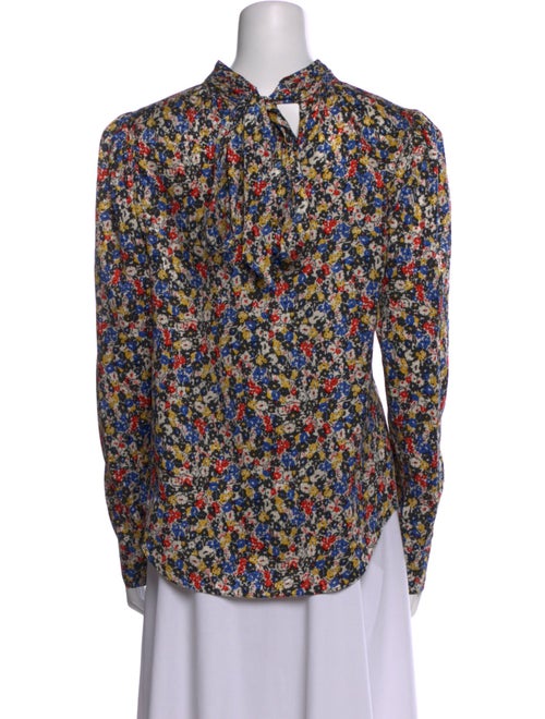 Veronica Beard Silk Floral Print Blouse